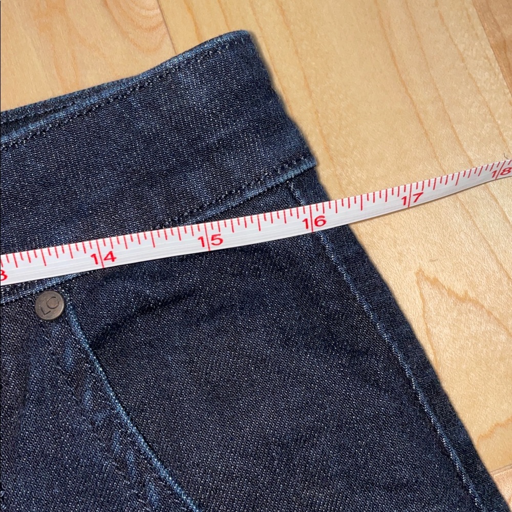 LC Lauren Conrad Dark Blue Mini Jean Skirt denim size 10 - Picture 5 of 6